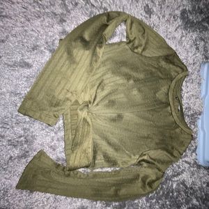 2 shirts black one is a mesh top